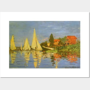 Regatta at Argenteuil by Claude Monet Posters and Art